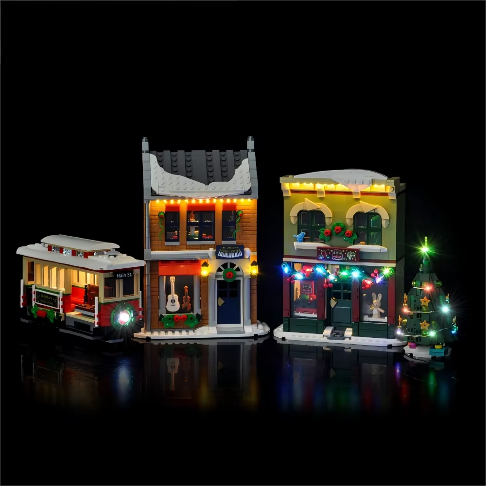 LYBMTWF LED Lighting Kit Compatible with Lego 10308 Holiday Main Street Christmas Model(NOT Include The Model Bricks)