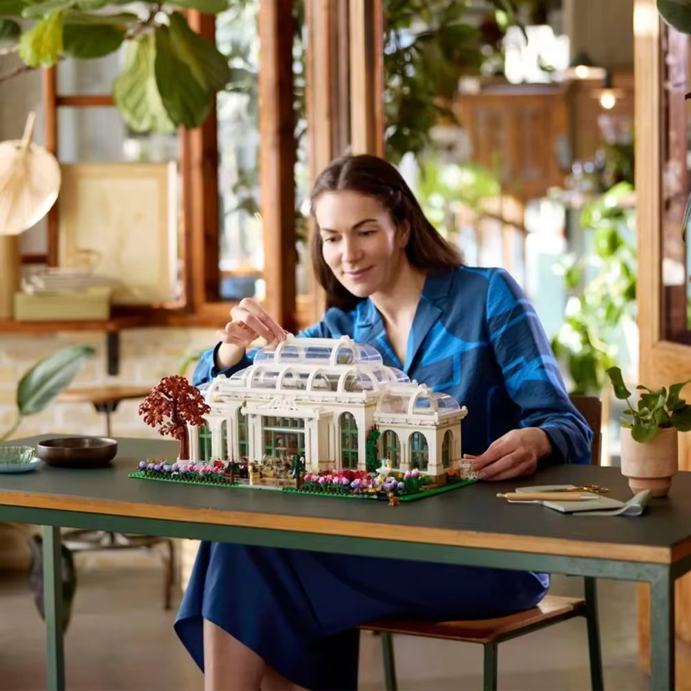 2025 new botanical garden model street view building blocks DIY assembly toys for boys and girls Adult Christmas gifts