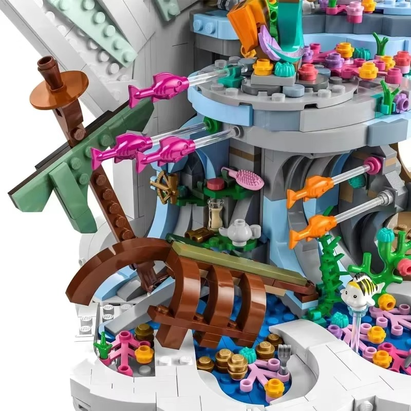 The Mermaid Princess Royal Clamshell Collectible Adult Building Blocks Set Moc Bricks Toys For Girls Adults Christmas Gift