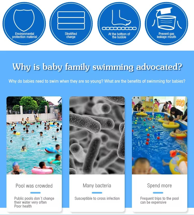 Inflatable Pool 3M 2M 2.6M large family Swimming pools Removable Garden Backyard Outdoor Games Water Party Toy kids Adults baby