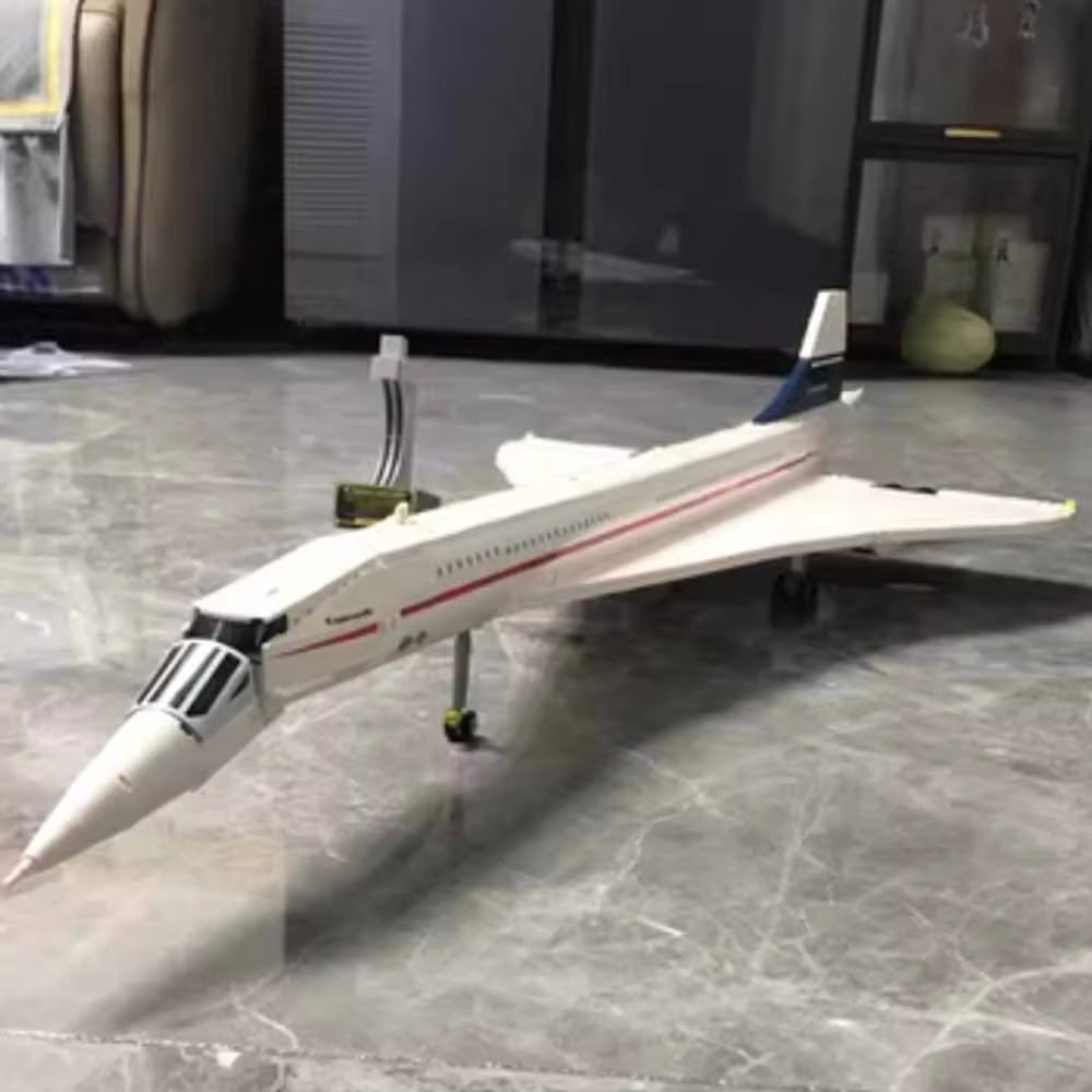 Concorde Airbus Building Blocks Technical 105cm Airplane Model Brick Educational Toys For Children Christmas Gifts Home Decor