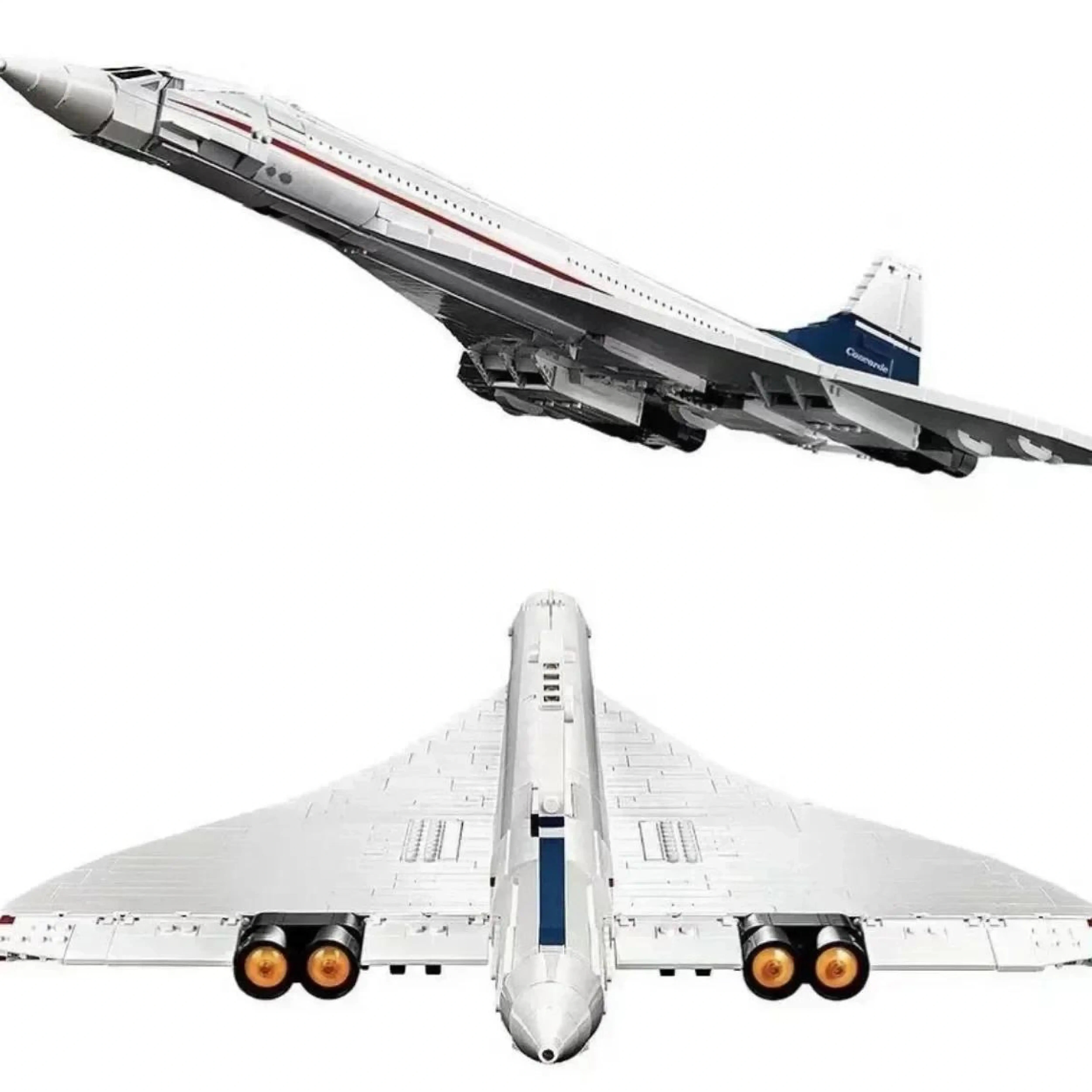 Concorde Airbus Building Blocks Technical 105cm Airplane Model Brick Educational Toys For Children Christmas Gifts Home Decor