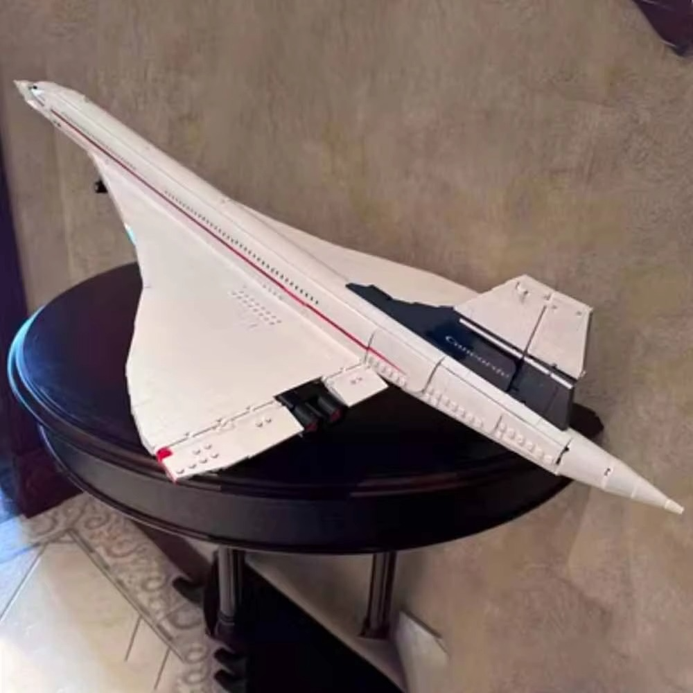 Concorde Airbus Building Blocks Technical 105cm Airplane Model Brick Educational Toys For Children Christmas Gifts Home Decor