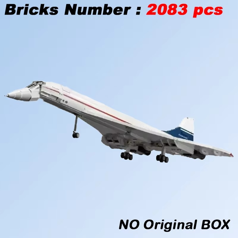 Concorde Airbus Building Blocks Technical 105cm Airplane Model Brick Educational Toys For Children Christmas Gifts Home Decor