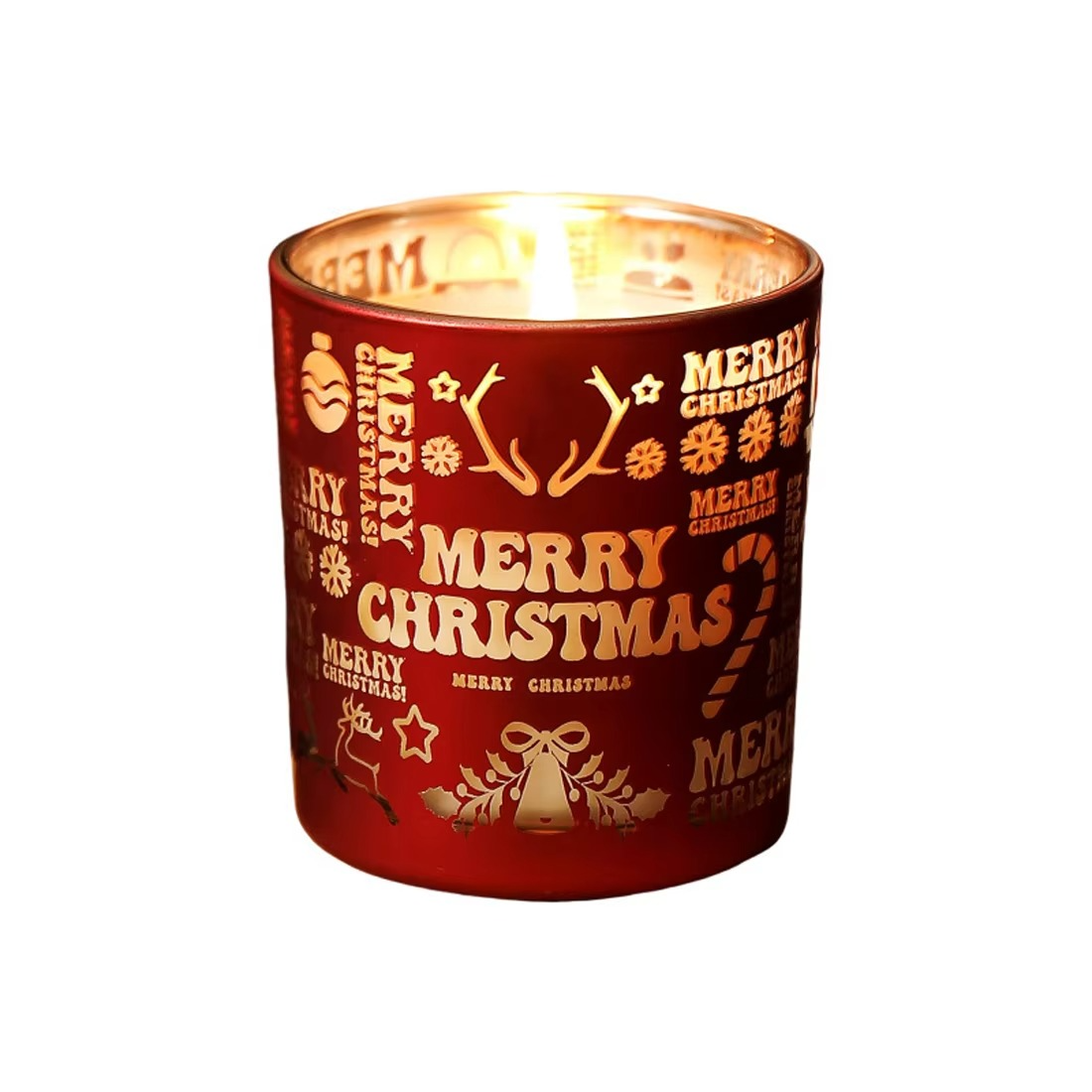 Christmas candle laser hollow atmosphere ornament aromatherapy candle festive decoration Christmas gift