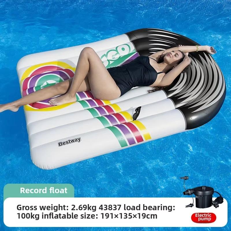 Adult floating raft, swimming ring, inflatable floating mattress, beach play, surfing, beach lounge chair