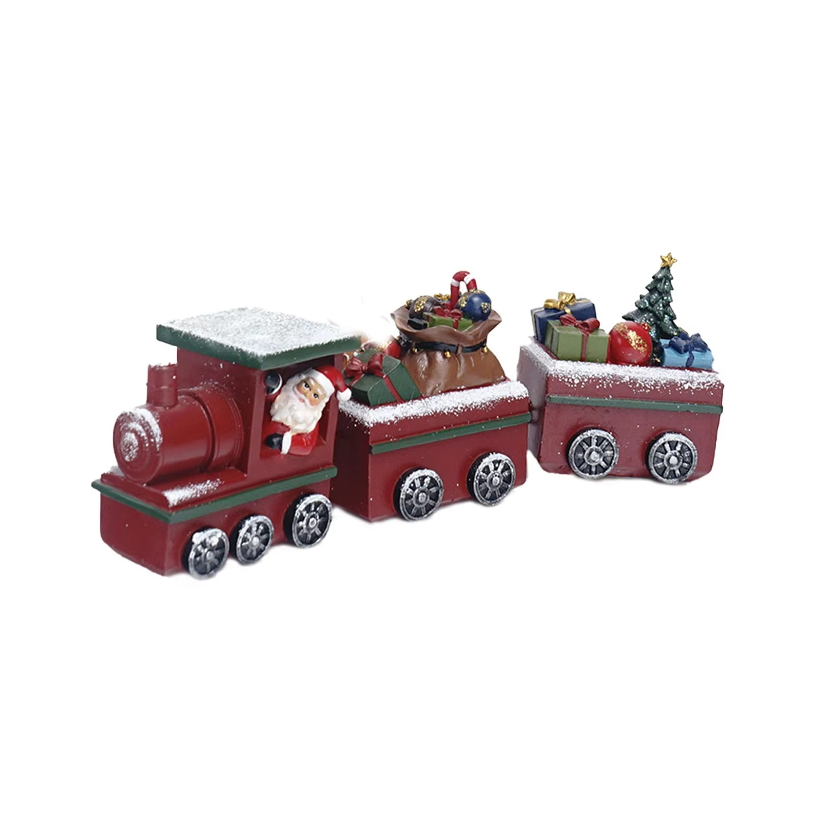 Gingerbread Train Christmas Decorations Window Christmas Gifts Home Living Room Table Resin Crafts Adornos NavideñOs Home Decor