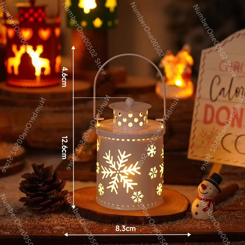 Christmas candle light led small lantern wind light electronic candle creative holiday cloth ornament