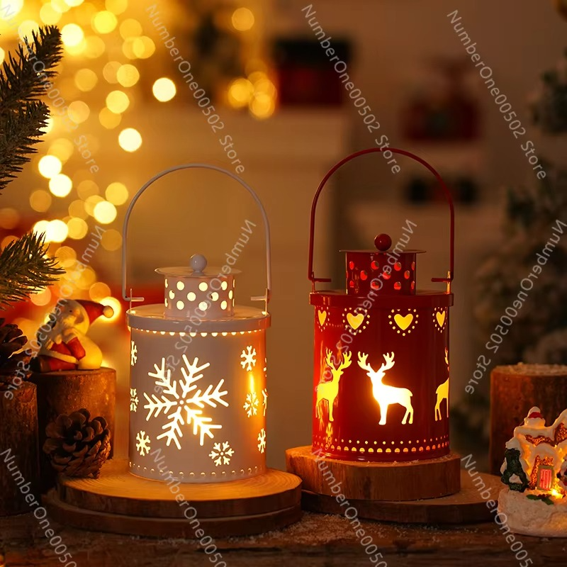 Christmas candle light led small lantern wind light electronic candle creative holiday cloth ornament