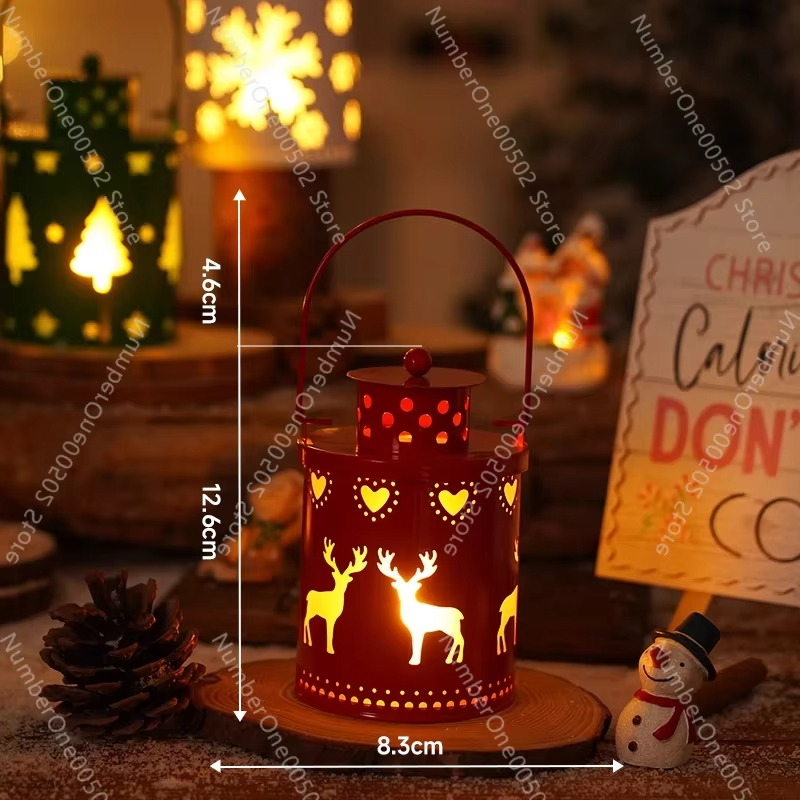 Christmas candle light led small lantern wind light electronic candle creative holiday cloth ornament