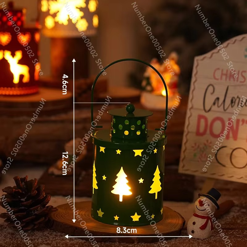 Christmas candle light led small lantern wind light electronic candle creative holiday cloth ornament