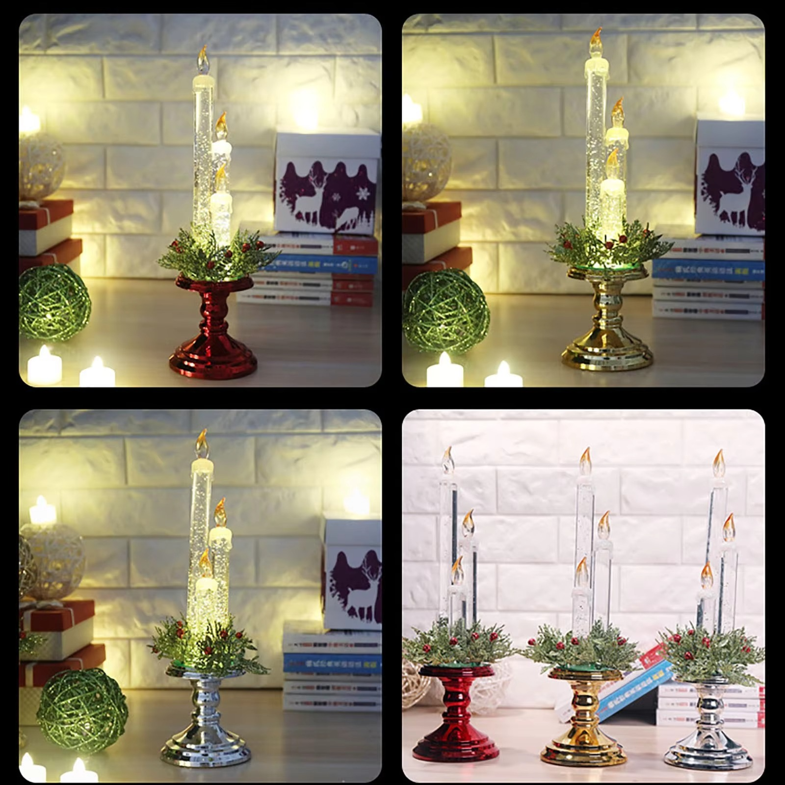 Electronic Light LED Candle For New Year For Party Christmas Valentine's Day 10ml Atmosphere Styling Light Desktop Decoration