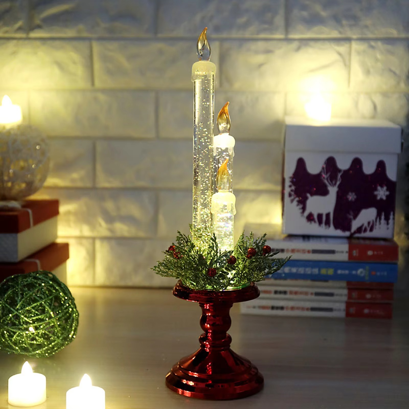 Electronic Light LED Candle For New Year For Party Christmas Valentine's Day 10ml Atmosphere Styling Light Desktop Decoration