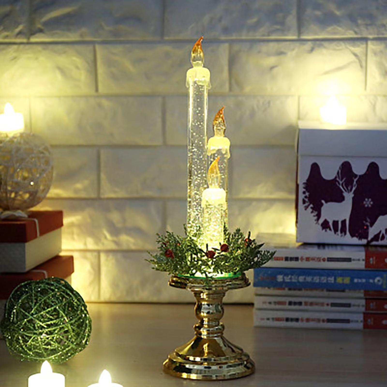 Electronic Light LED Candle For New Year For Party Christmas Valentine's Day 10ml Atmosphere Styling Light Desktop Decoration