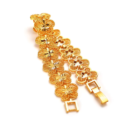 Boutique AU999 Gold Bracelet Women's Jewelry Fashion and Multifunctional 24k Real Gold Butterfly Chain Chain Goddess Hand Jewelr