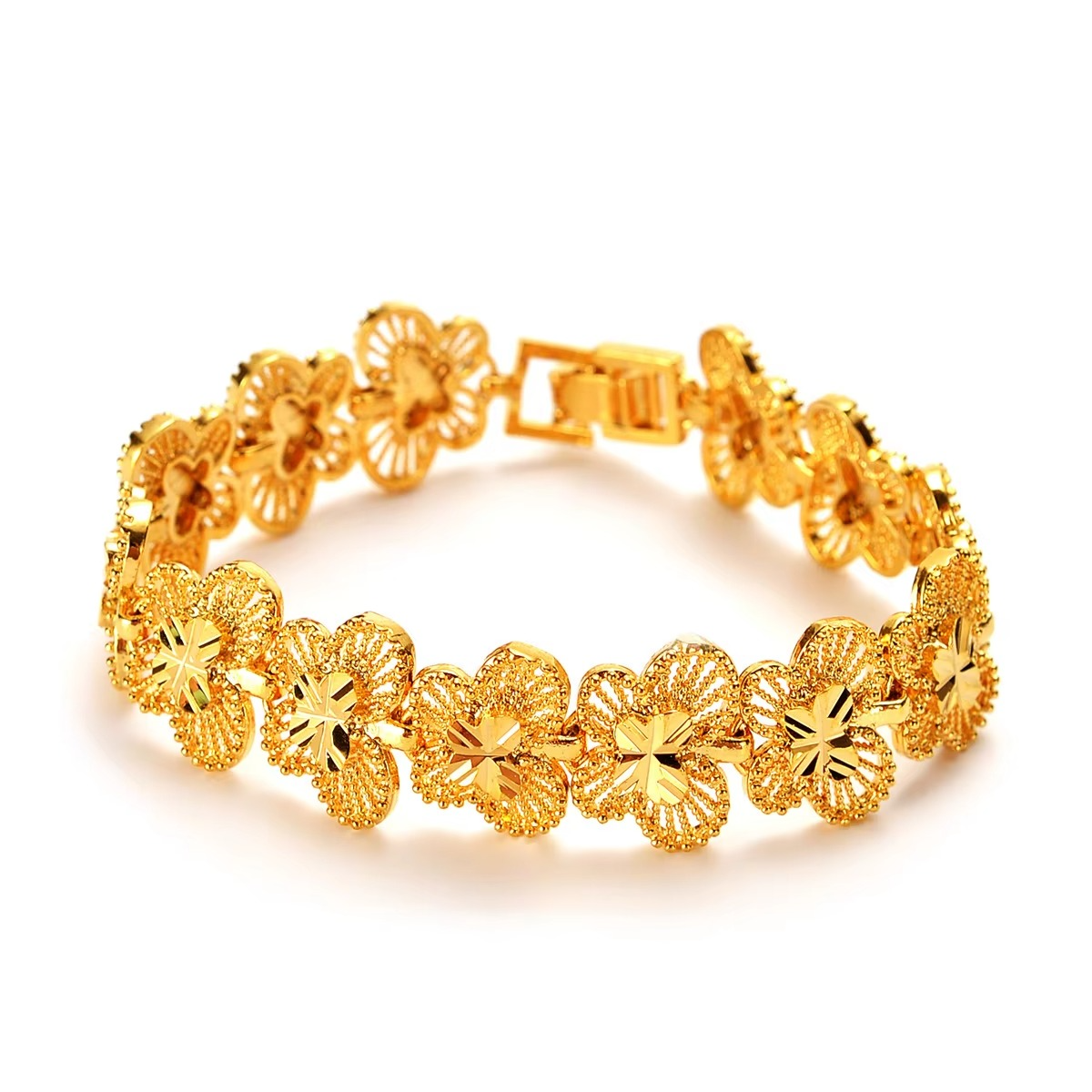Boutique AU999 Gold Bracelet Women's Jewelry Fashion and Multifunctional 24k Real Gold Butterfly Chain Chain Goddess Hand Jewelr