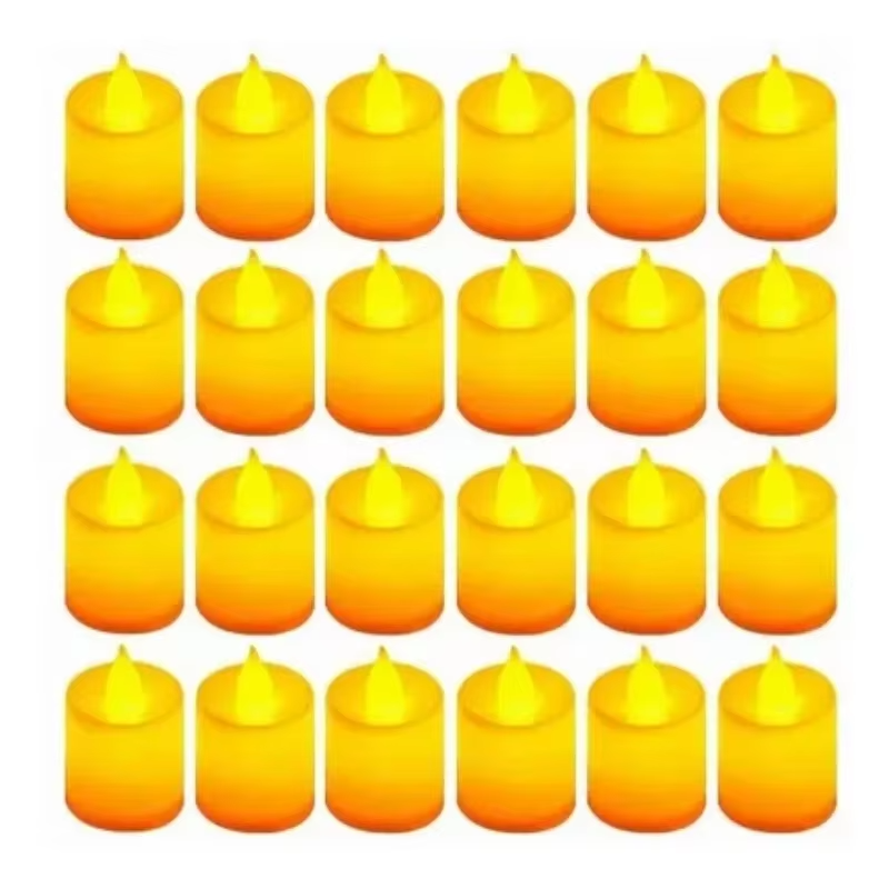 24Pcs LED Candles Flameless Candle Battery Operated, LED Electric Candles Tea Lights Halloween Christmas Party Decorations