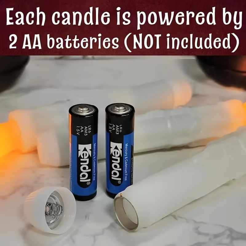 Floating LED Candles 12 Pack Remote Control Halloween Christmas Decor for Party Church Bedroom Classroom Indoor Plastic Bottle