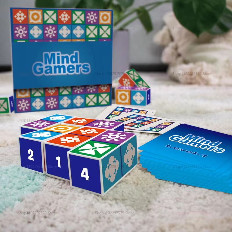 Family Party Board Games Pattern Matching Board Game for Children & Adults Block Puzzle Games for Kids Christmas Birthday Gift