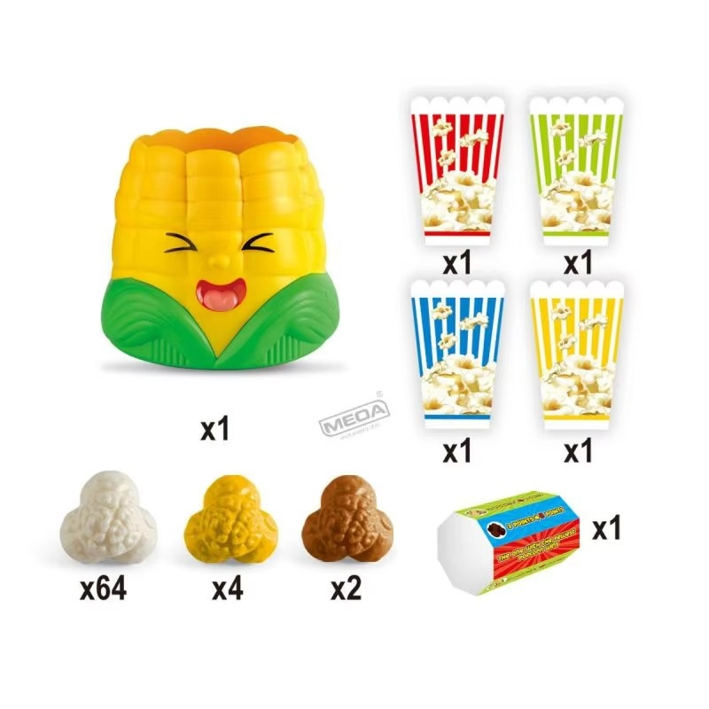 Fun Popcorn Toy Kid's Board Game Corn Decompression Puzzle Toy Family Party Game Kids Halloween Present Christmas Birthday Gifts