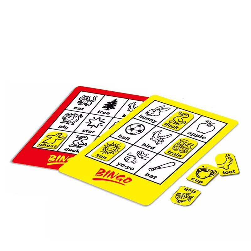 New Children's Puzzle Game BIN GO GAME English Word Learning Toy Family Gathering Game Christmas