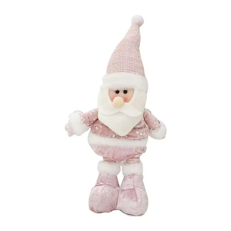 Christmas Standing Scalable Legs Doll Santa Claus Snowman Desktop Ornament Xmas Gifts Merry Christmas Decor Happy New Year 2026