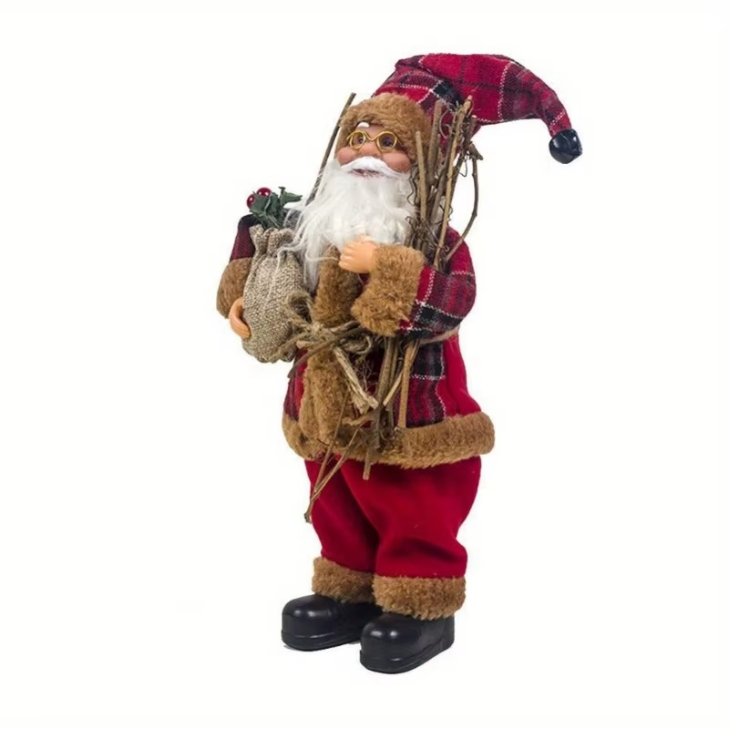 1PC Decor New-Year Goods Santa Claus Christmas Doll Home Decoration Merry Christmas Kids Gift