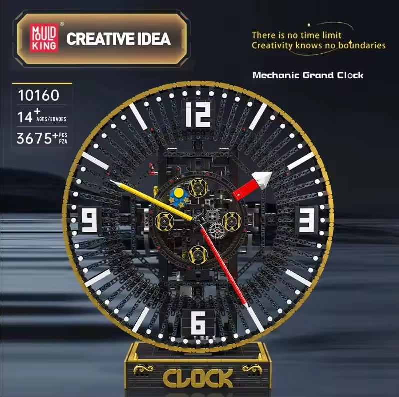 Mould King 10160 Technical Toys The Motorized Mechanical Grand Clock Building Block Assembly Clock Brick Kids Christmas Gift