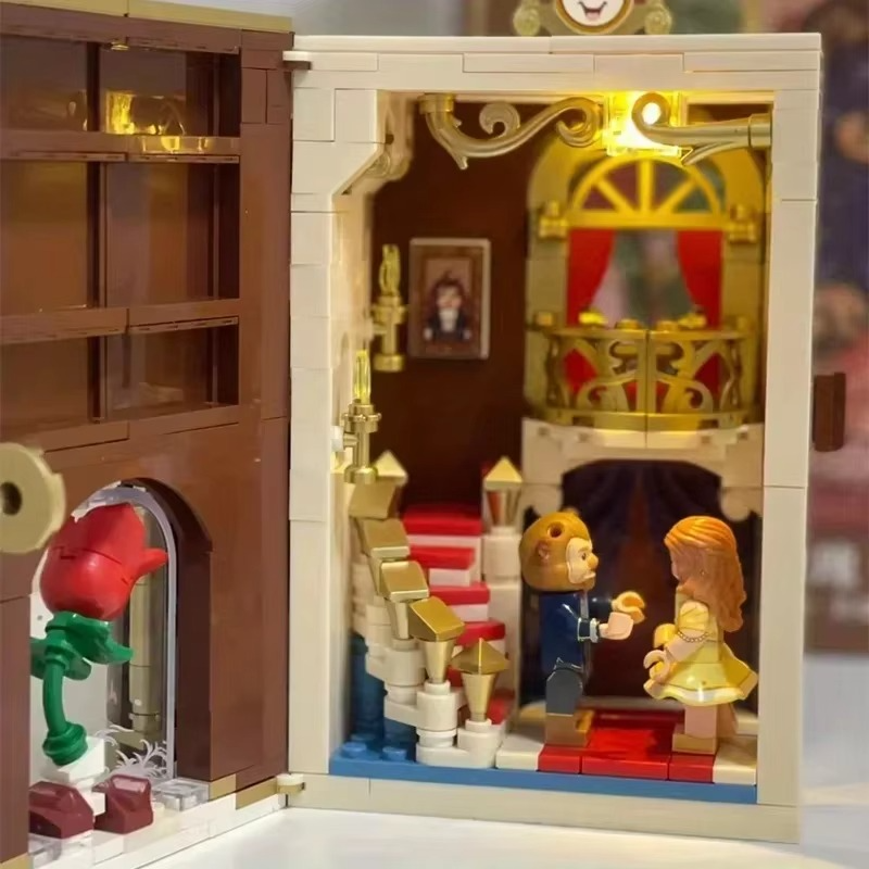 Get Your Beauty and the Beast Building Block Sets: A Perfect Gift for Christmas DIY Bricks Toys Creative Ornaments!