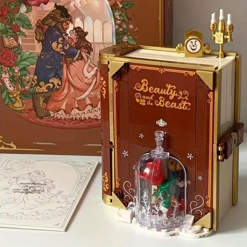 Get Your Beauty and the Beast Building Block Sets: A Perfect Gift for Christmas DIY Bricks Toys Creative Ornaments!