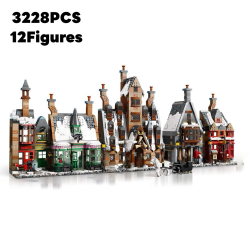 3228Pcs Hogsmeaded Village Compatible 76457 Building Blocks Castle Model Assemble Bricks Toy For Kid Adult Christmas Gift
