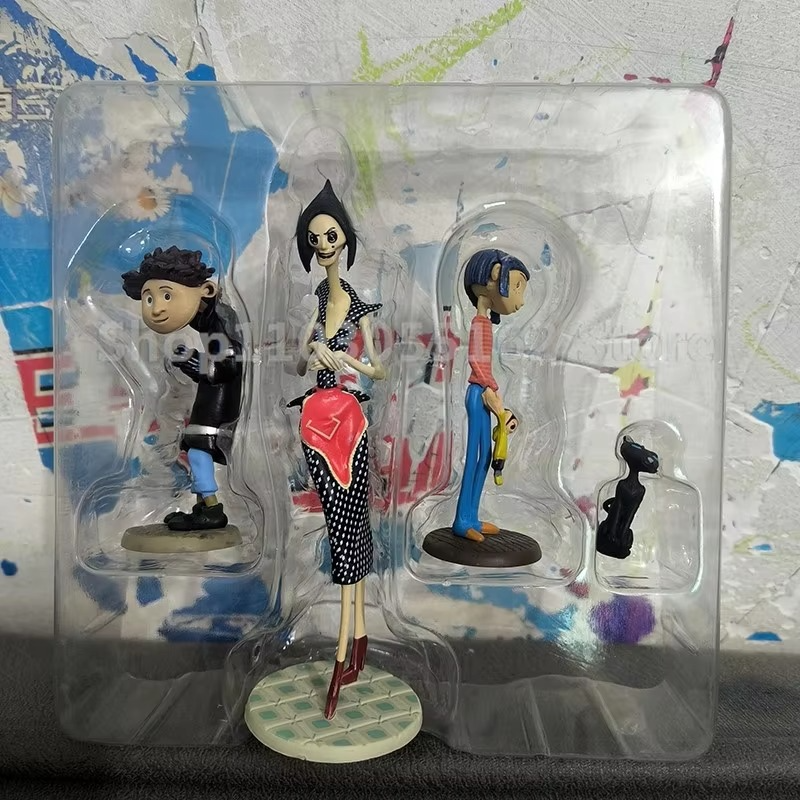 3PCS Neca Coraline Figure Anime Coraline & the Secret Door Crooked Character Action Figure Collection Toy Gift for Christmas