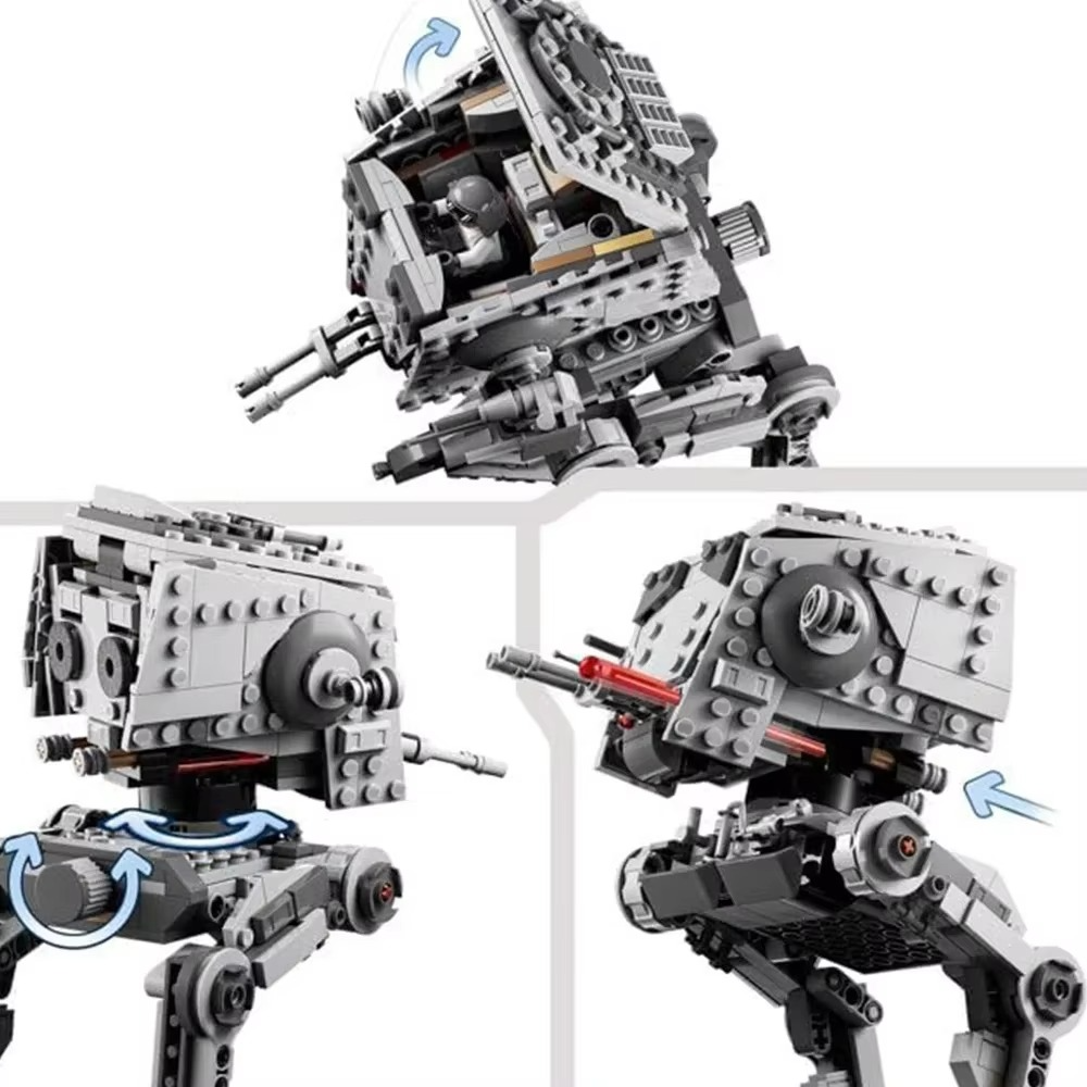 MOC Space War Series ST Walker Building Block Model Parts Bricks Brain Game Toys For Kids Christmas Gift