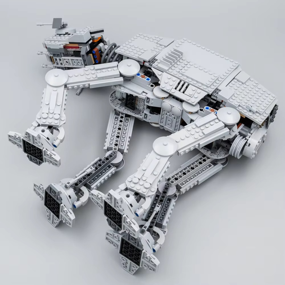 MOC Space Movie AT-AT Building Blocks Bricks DIY Model Modfied from 75288 With Figures Toys for Children Christmas Gifts