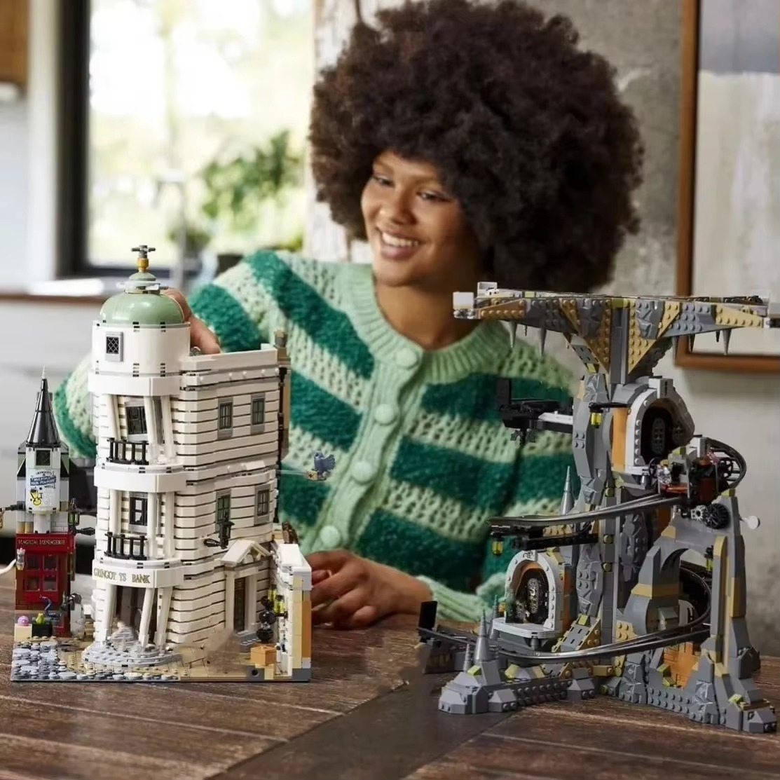 legolck 4803pcsClassic Bank Street View Model Kit Moc Model Building Kits Construction Block Blocks Toys For Kids Christmas Gift