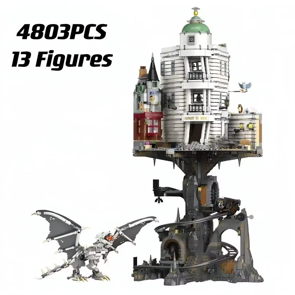 legolck 4803pcsClassic Bank Street View Model Kit Moc Model Building Kits Construction Block Blocks Toys For Kids Christmas Gift