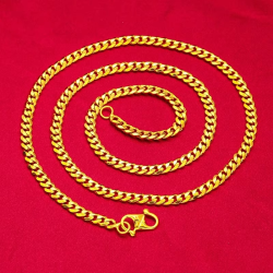 9999 24K genuine gold necklace, high-end fashion women's gold necklace, gold jewelry for girlfriend, gold necklace gift jewelry