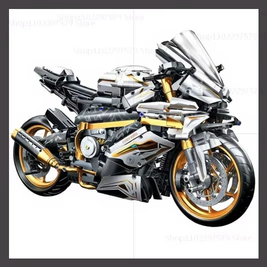 1:5 Mechanical Motorcycle Desktop Decoration 2045PCS Technology Racing Car Building Block Kids Toys for Christmas Birthday Gifts