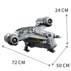 Large 6187pcs Spacecraft Model Star Mandalorian Razor Crest Spaceship 75331 Home Decoration Toys For Birthday Christmas Gifts
