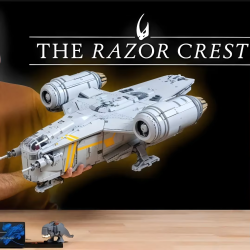 Large 6187pcs Spacecraft Model Star Mandalorian Razor Crest Spaceship 75331 Home Decoration Toys For Birthday Christmas Gifts