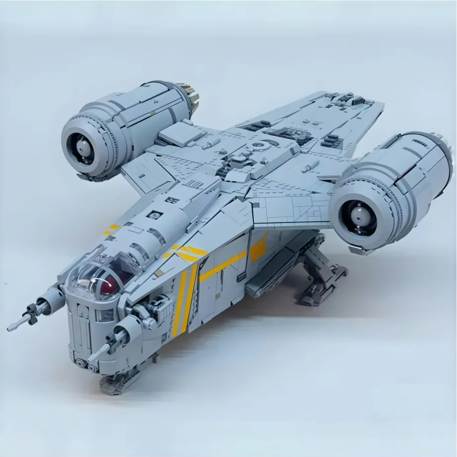 Large 6187pcs Spacecraft Model Star Mandalorian Razor Crest Spaceship 75331 Home Decoration Toys For Birthday Christmas Gifts