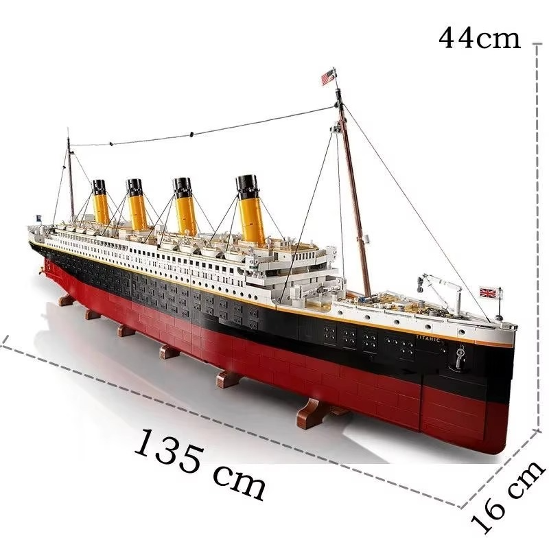 Compatible 10294 Titanic Building Blocks MOC Display Model Bricks Cruise Boat Steamship Aldult Toy Christmas Gifts 9090pcs