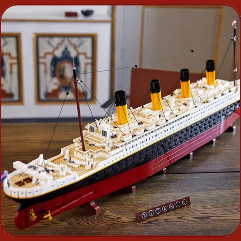 Compatible 10294 Titanic Building Blocks MOC Display Model Bricks Cruise Boat Steamship Aldult Toy Christmas Gifts 9090pcs