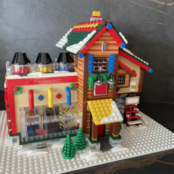 2454pcs MOC Winter Village Building Creation Station Christmas Limited Edition Architecture Building Blocks Ideal for Display