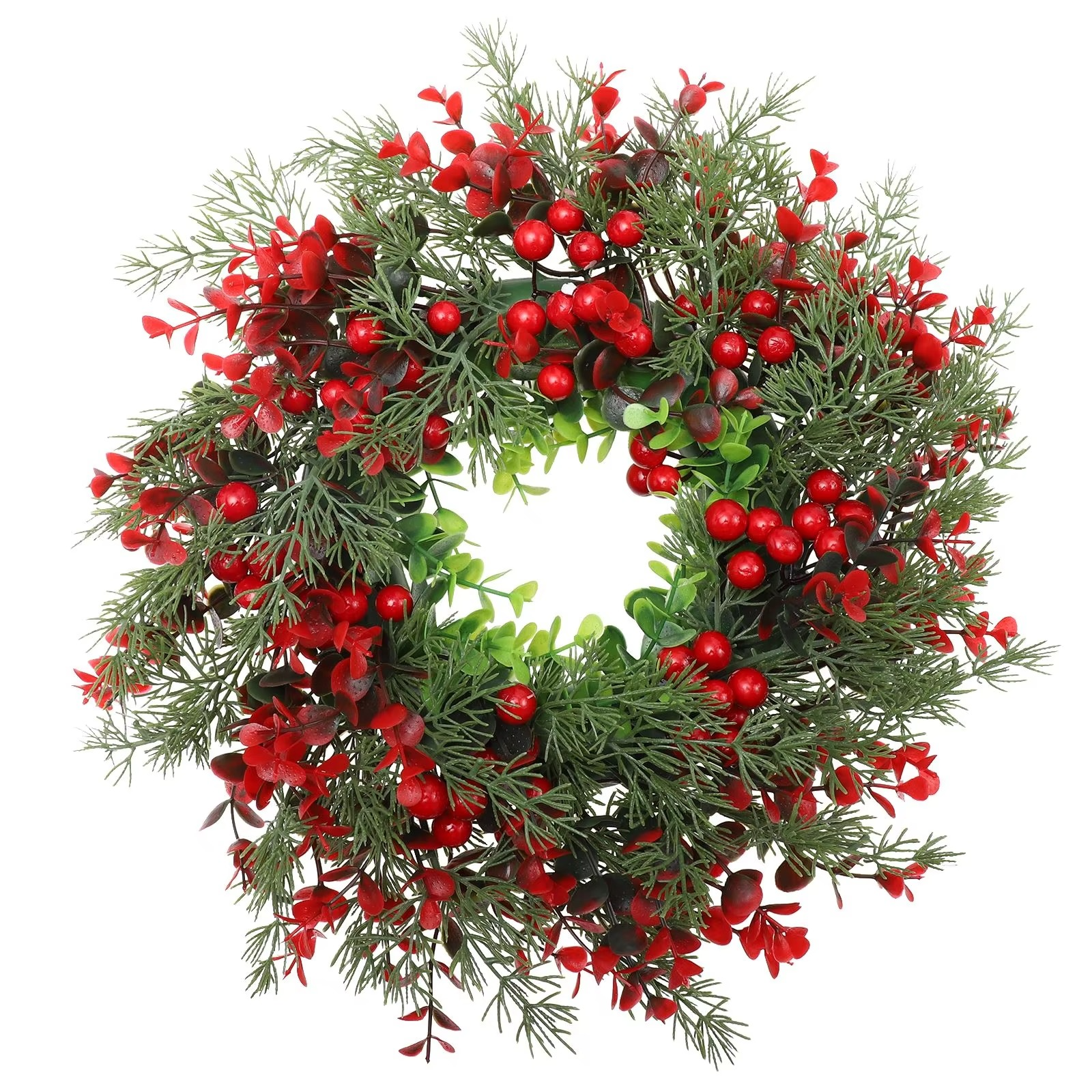 1pc Winter Berry Wreath Christmas Tree Wreath Christmas Artificial Wreath Artificial Christmas Wreaths Xmas Porch Wreath