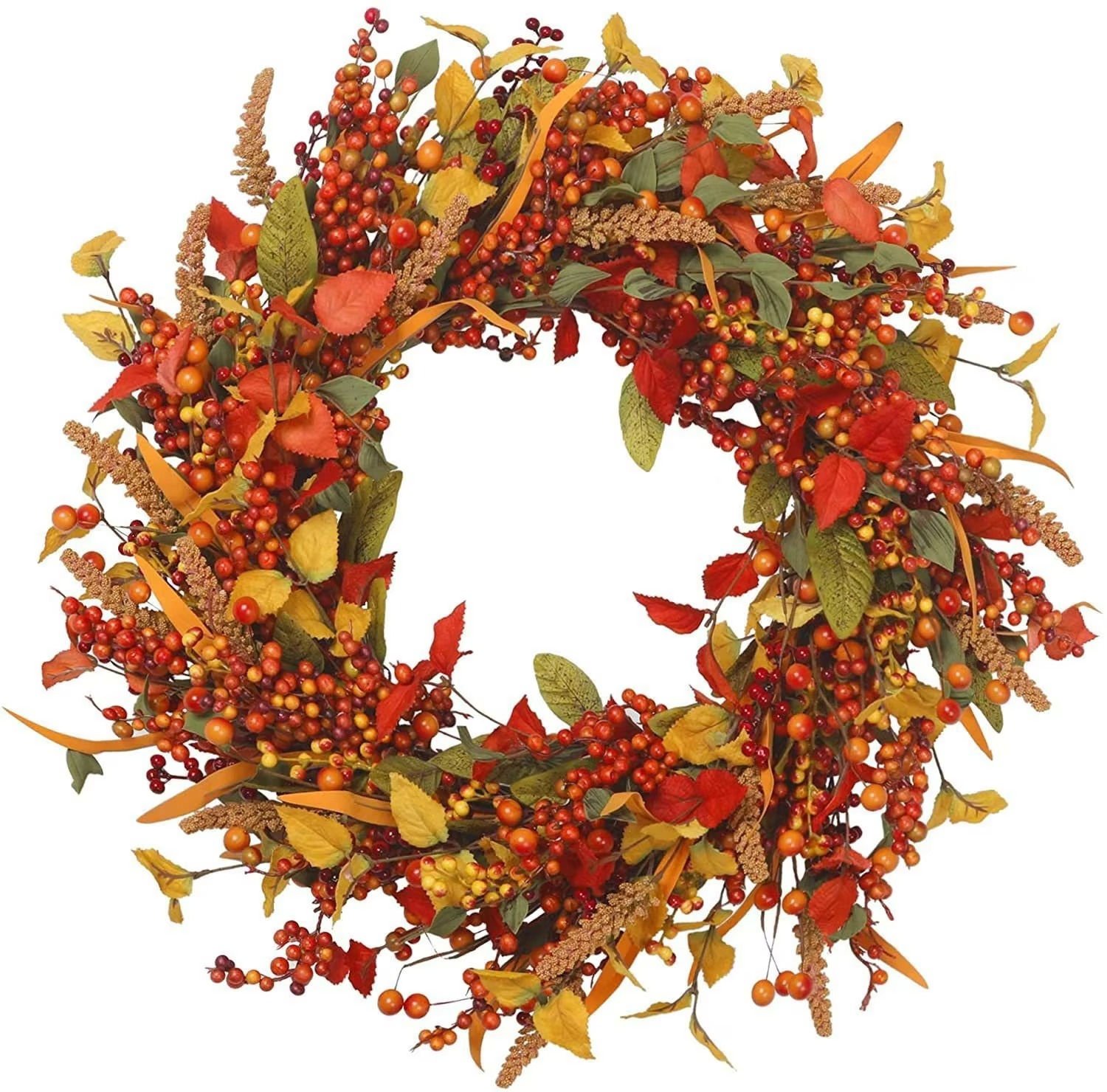 Autumn Vineyard Wreath Thanksgiving Christmas Wreath Door Decoration Home Door Hanging Door Decoration Wreath