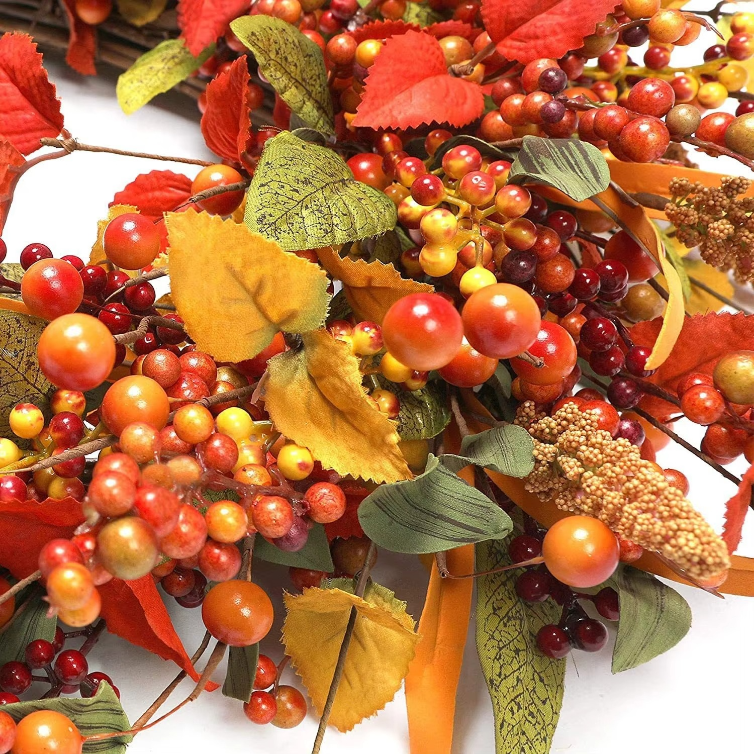 Autumn Vineyard Wreath Thanksgiving Christmas Wreath Door Decoration Home Door Hanging Door Decoration Wreath