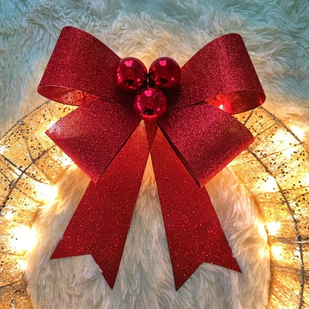 Metal Christmas Wreath Artificial Door Wreath Clear LED Lights Large Christmas Wreath with Warm Lights Christmas Wreath