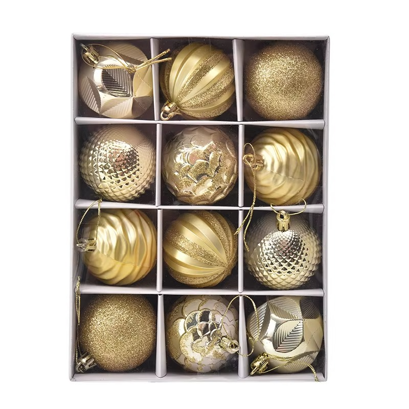 12pcs 6cm Chritmas Balls Decoration Xmas Tree Hanging Ornaments Christmas Party Decoratoin Home 2025 Navidad New Year Gifts 2026