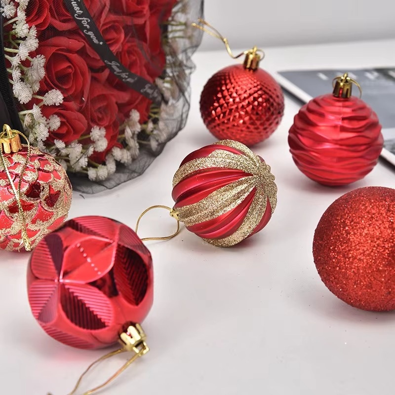 12pcs 6cm Chritmas Balls Decoration Xmas Tree Hanging Ornaments Christmas Party Decoratoin Home 2025 Navidad New Year Gifts 2026